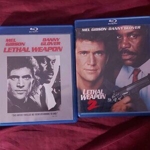 Lethal Weapon 1 and 2 - Lot of 2 bluray blu ray movies